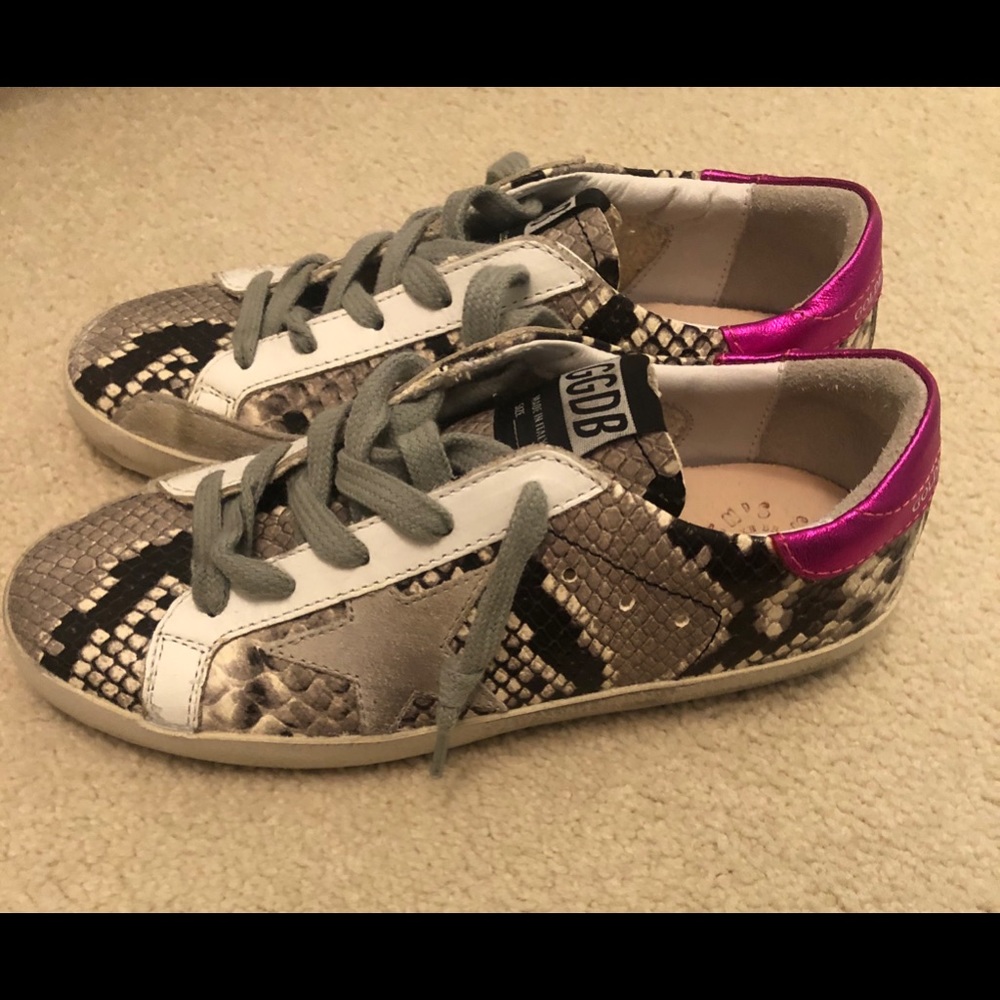 Golden Goose Snakeskin embossed leather sneakers